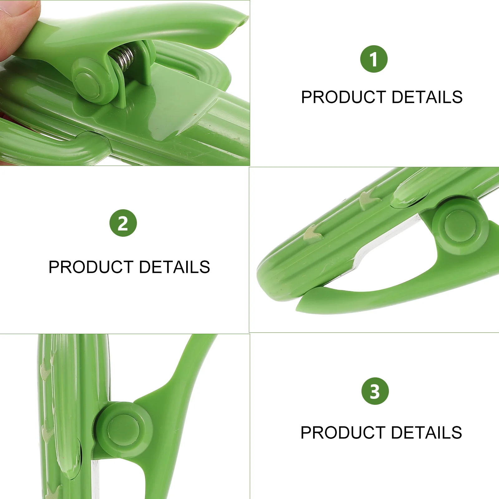 Towel Clips Cactus Shape Windproof Clothespins for Beach Sunbed Green ABS Material Smooth Edge Family Use Socks Scarf
Towel Clips Cactus Shape Windproof Clothespins for Beach Sunbed Green ABS Material Smooth Edge Family Use Socks Scarf