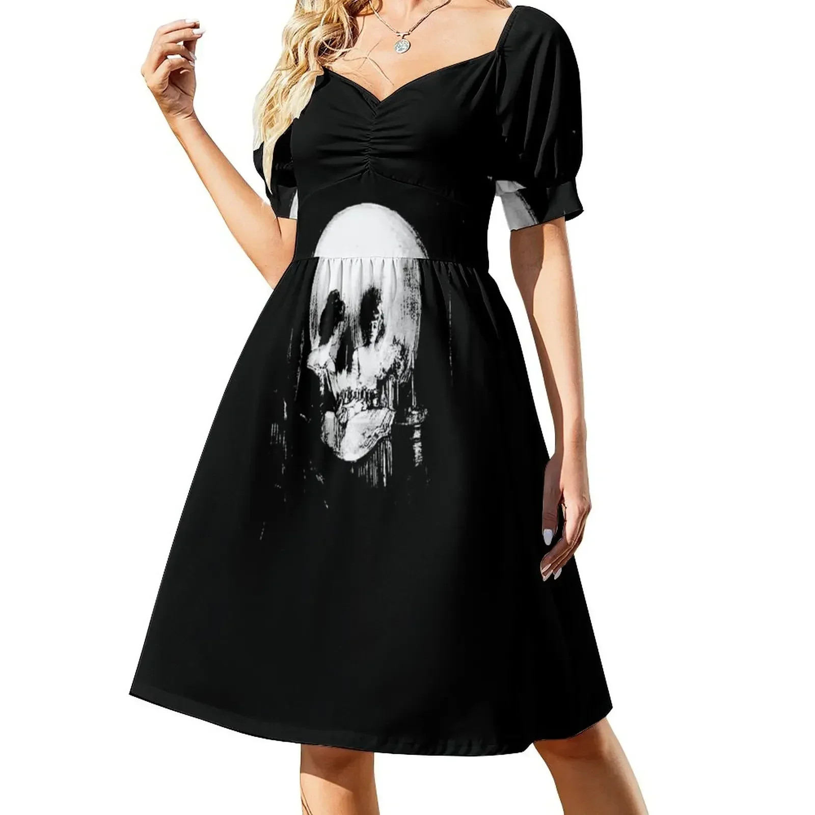 Woman with Halloween Skull Reflection In Mirror Sleeveless Dress ladies dresses for special occasions luxury dresses Dress
Woman with Halloween Skull Reflection In Mirror Sleeveless Dress ladies dresses for special occasions luxury dresses Dress
