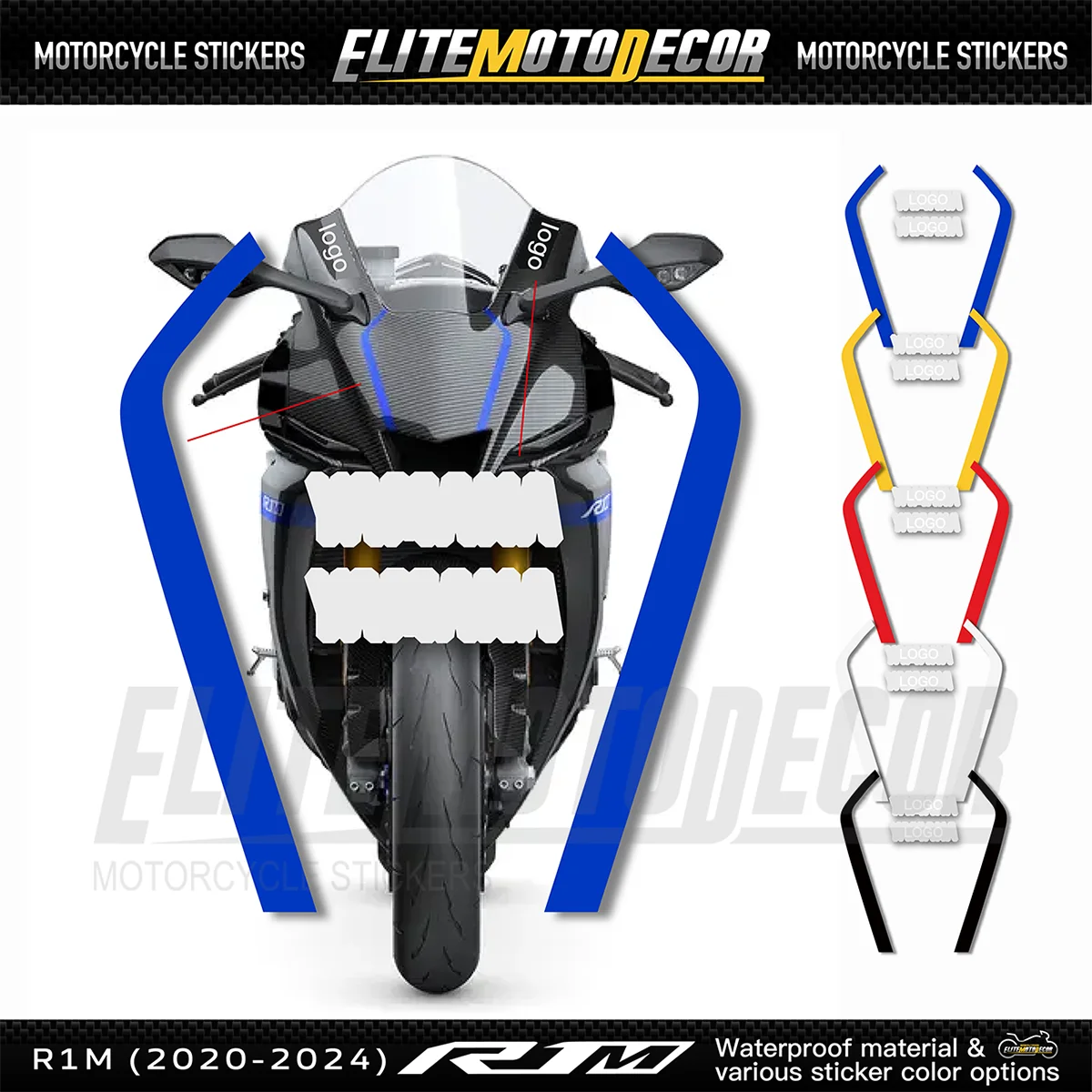 fOR YAMAHA YZF R1M 2020-2024 Motorcycle Front Fairing Sticker Decal Gloss Blue High-Adhesive Waterproof Vinyl for YZF-R1M Racing
fOR YAMAHA YZF R1M 2020-2024 Motorcycle Front Fairing Sticker Decal Gloss Blue High-Adhesive Waterproof Vinyl for YZF-R1M Racing