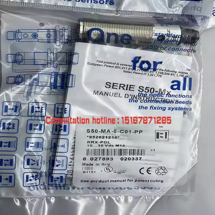 The brand-new original sensor S50-MA-5-F01-PP S50-MA-5-F01-NN warranty for one year in stock
The brand-new original sensor S50-MA-5-F01-PP S50-MA-5-F01-NN warranty for one year in stock