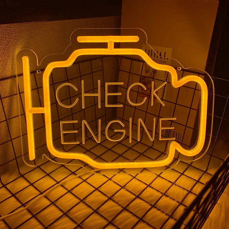 Неоновая вывеска «Check Engine» с 3D-резной иконой, для спальни, гаража, игровой комнаты, автомастерской, декоративное искусство, подарок на День отца.
Неоновая вывеска «Check Engine» с 3D-резной иконой, для спальни, гаража, игровой комнаты, автомастерской, декоративное искусство, подарок на День отца.