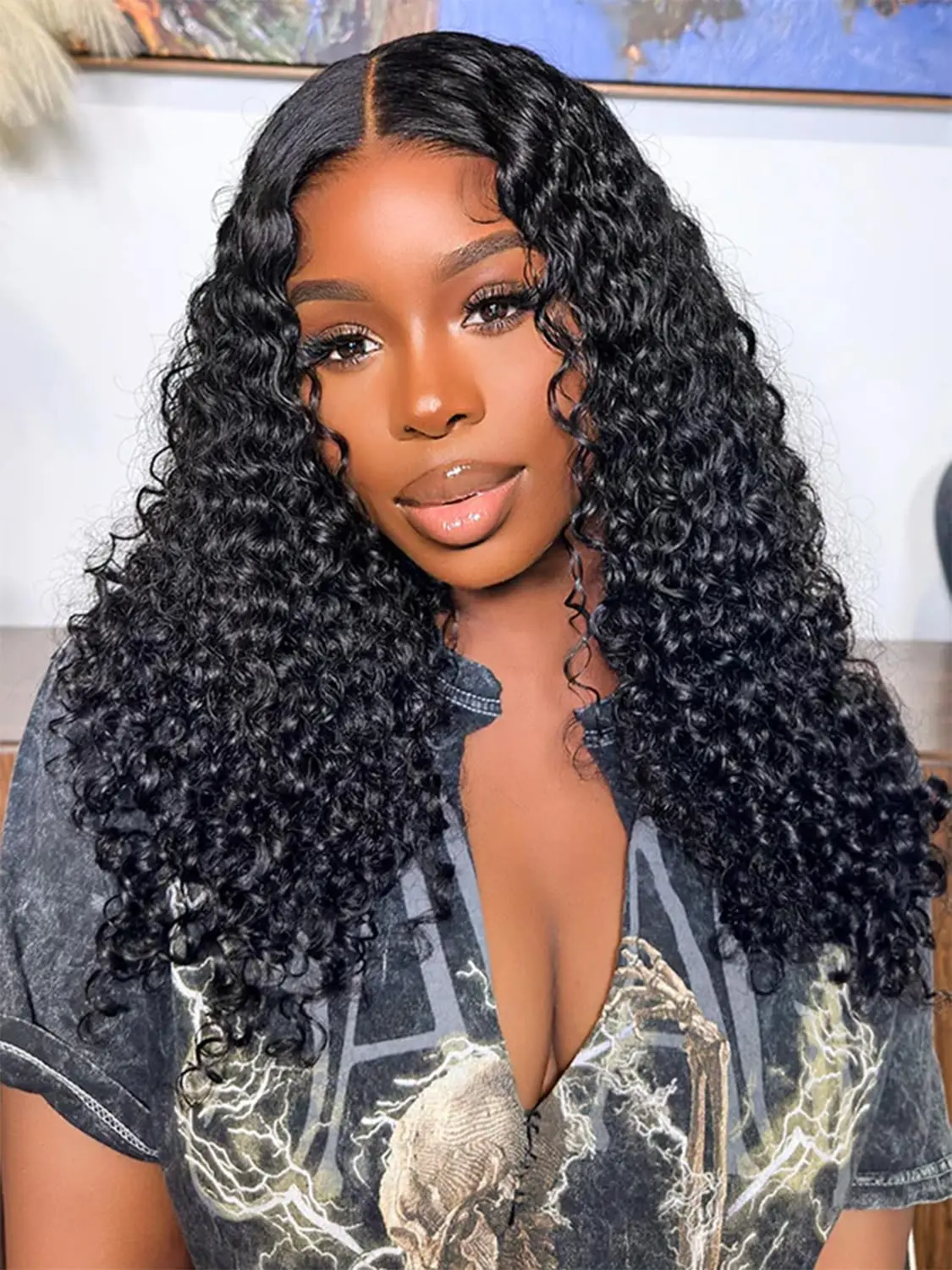 Deep Wave Lace Front Wigs Human Hair 4x4 Lace Closure Wet and Wavy Human Hair Wigs for Black Women Pre Plucked Human Hair Wig
Deep Wave Lace Front Wigs Human Hair 4x4 Lace Closure Wet and Wavy Human Hair Wigs for Black Women Pre Plucked Human Hair Wig