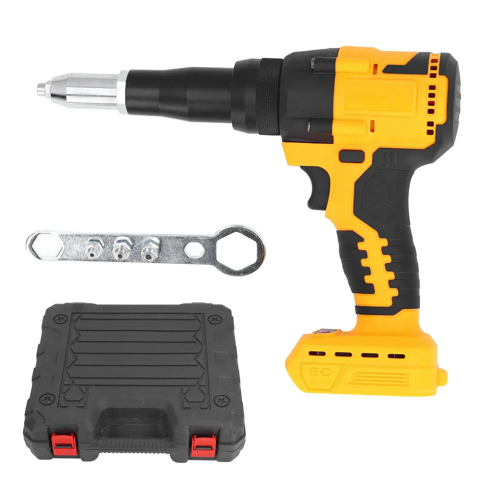 Cordless Rivet Nut Gun Cordless Rivet Tool High Efficiency Simple To Operate Battery Powered 360W with LED Light for Industrial
Cordless Rivet Nut Gun Cordless Rivet Tool High Efficiency Simple To Operate Battery Powered 360W with LED Light for Industrial
