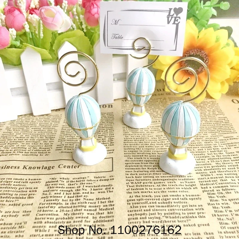 10pcs Wedding Table Decoration Supplies Hot Air Balloon Place Card Holder Photo Holders Baby Shower Favors
10pcs Wedding Table Decoration Supplies Hot Air Balloon Place Card Holder Photo Holders Baby Shower Favors