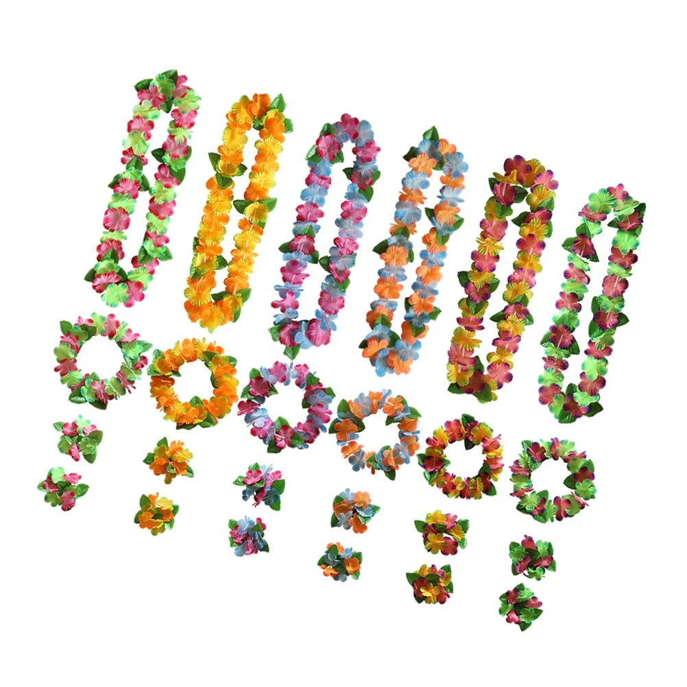 6 Pcs Artificial Flower Wreath Set Floral Headband Necklace Bracelet Luau Party Supplies Festivals Beach Celebration Accessories
6 Pcs Artificial Flower Wreath Set Floral Headband Necklace Bracelet Luau Party Supplies Festivals Beach Celebration Accessories