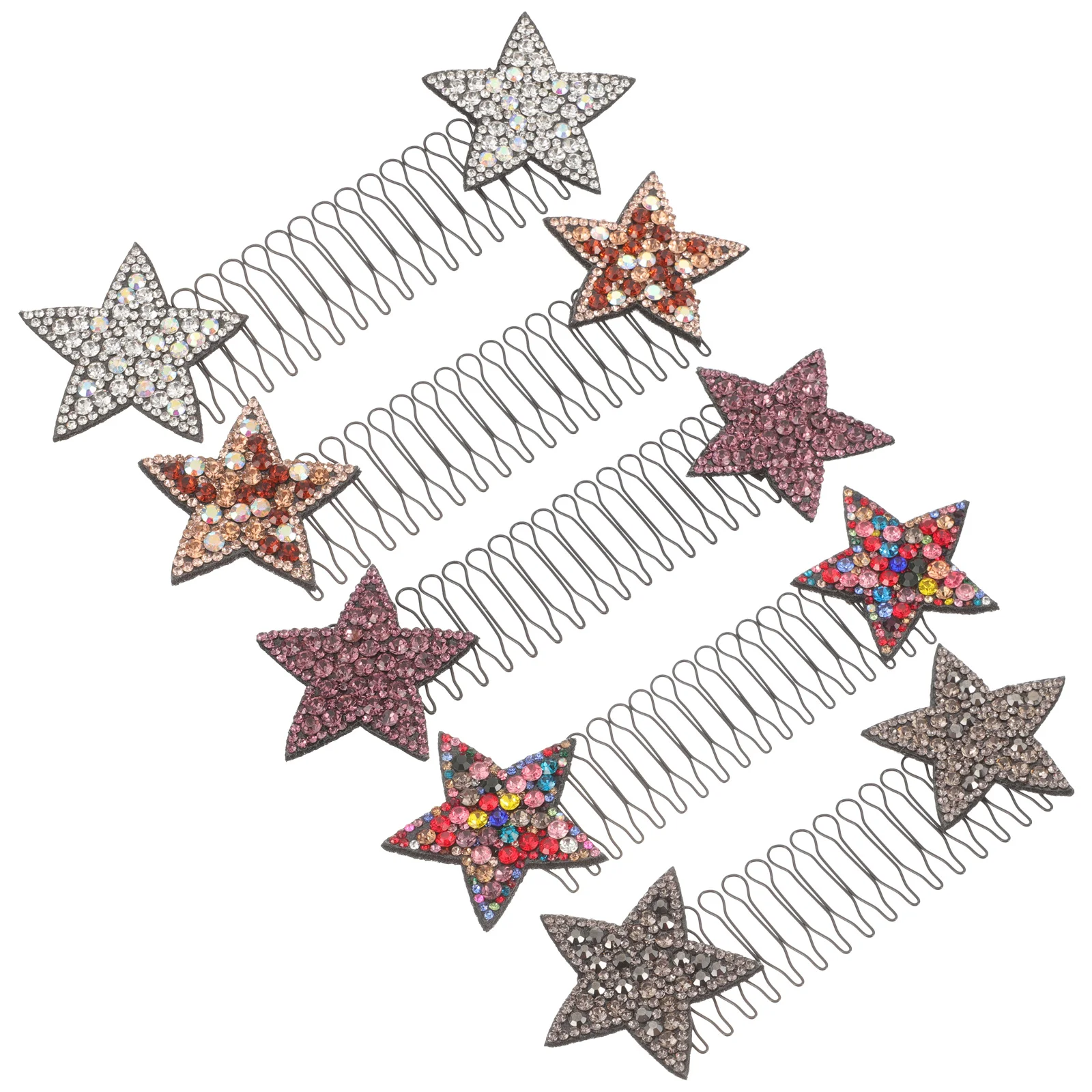 5Pcs Hair Finishing Comb Set Rhinestone Star Hairpin Elastic Strong Hold Hair Accessories for Women Rhinestone Hairpin
5Pcs Hair Finishing Comb Set Rhinestone Star Hairpin Elastic Strong Hold Hair Accessories for Women Rhinestone Hairpin