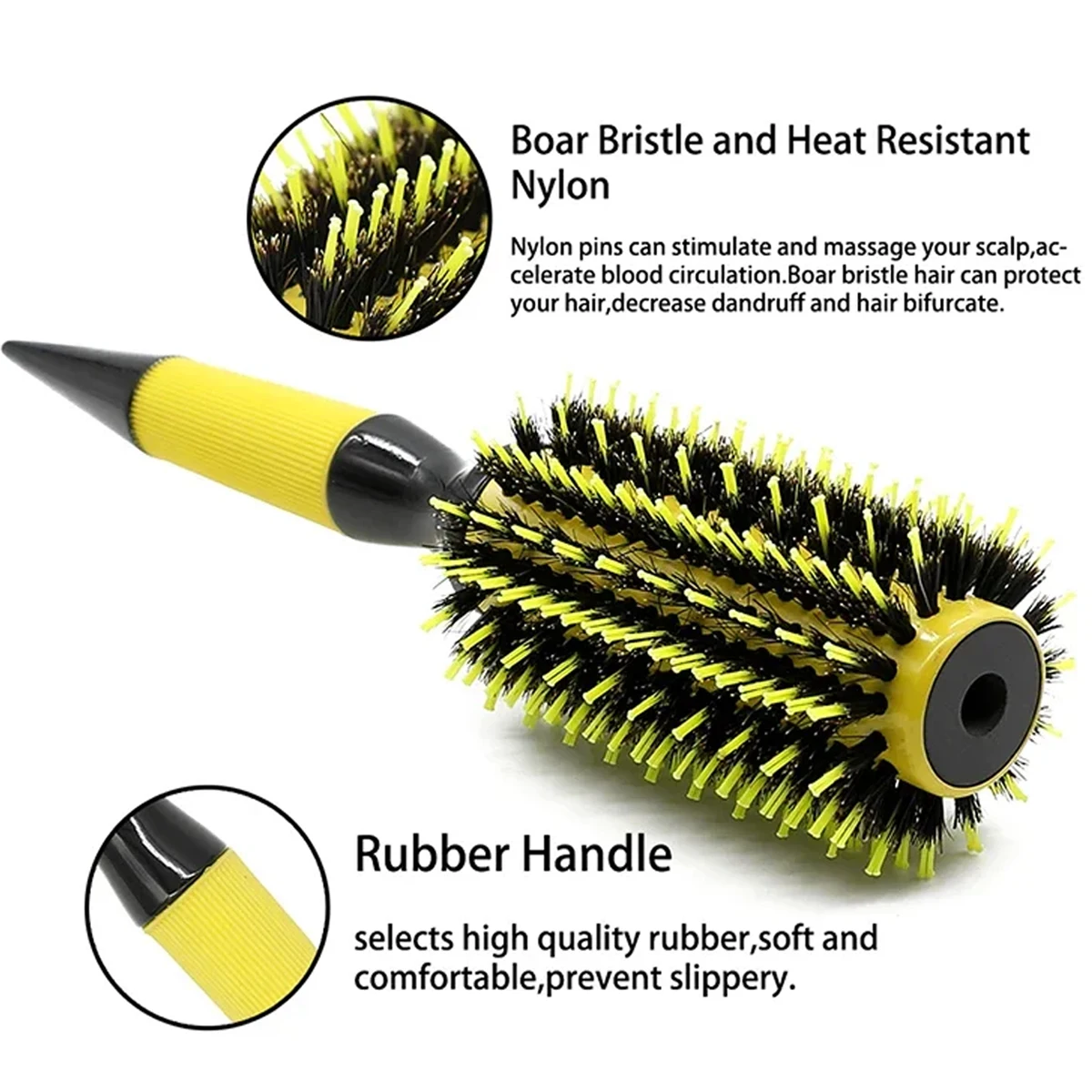 6 Sizes Barbershop Round Rolling Hair Comb Nylon Bristle Aluminum Tube Ion Pointed Tail Curling Comb Pro Salon Home Styling Tool
6 Sizes Barbershop Round Rolling Hair Comb Nylon Bristle Aluminum Tube Ion Pointed Tail Curling Comb Pro Salon Home Styling Tool