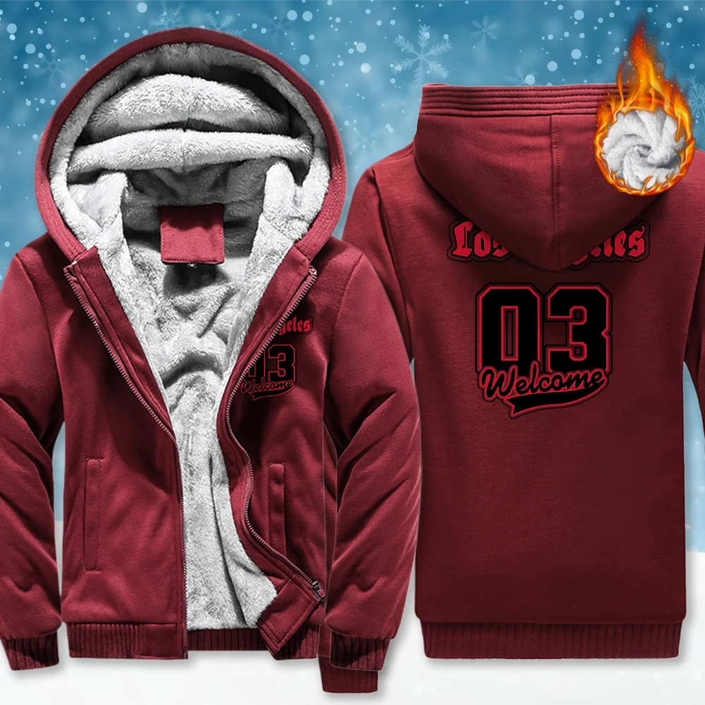 Добро пожаловать в Лос-Анджелес номер 03, мужская куртка на молнии с принтом, модная флисовая толстовка с капюшоном, утепленная зимняя толстовка, свободные пальто в стиле ретро, Mnas
Добро пожаловать в Лос-Анджелес номер 03, мужская куртка на молнии с принтом, модная флисовая толстовка с капюшоном, утепленная зимняя толстовка, свободные пальто в стиле ретро, Mnas