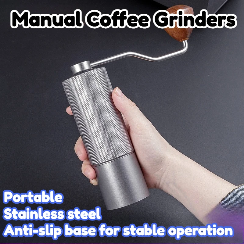 Manual Coffee Grinders Steel Core Aluminum Alloy Shell Wooden Handle Stainless Steel Crank Durable Brewing Pour Over Espresso
Manual Coffee Grinders Steel Core Aluminum Alloy Shell Wooden Handle Stainless Steel Crank Durable Brewing Pour Over Espresso