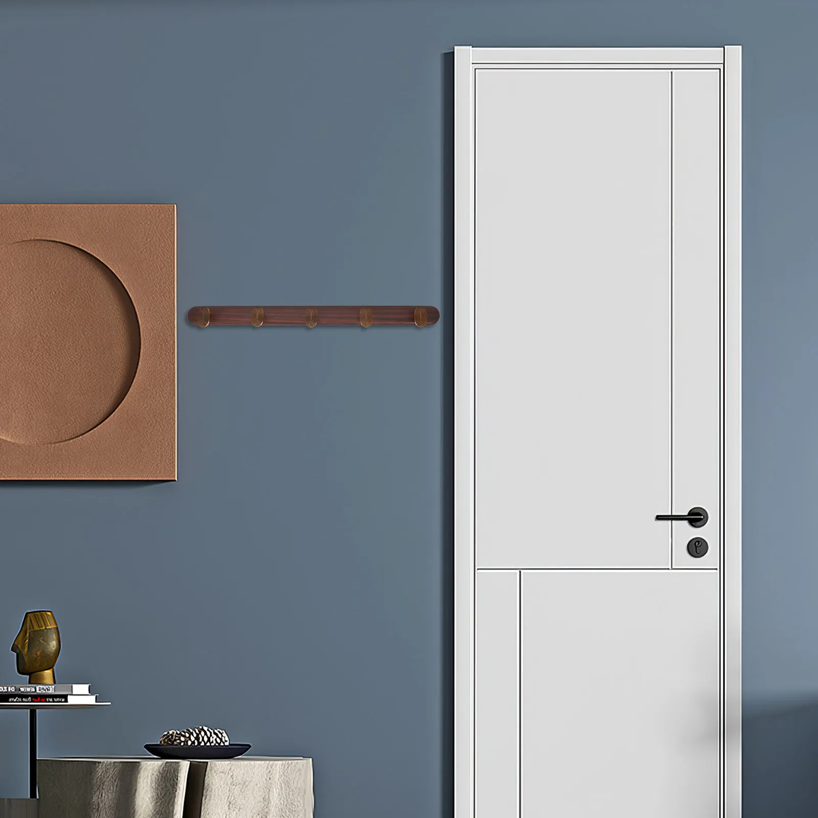 Wall Mounted Coat Rack Zinc Alloy Wood 5 Hooks Vintage Metal Heavy Duty Coat Hooks for Entryway Bathroom Bedroom Towel Scarves
Wall Mounted Coat Rack Zinc Alloy Wood 5 Hooks Vintage Metal Heavy Duty Coat Hooks for Entryway Bathroom Bedroom Towel Scarves