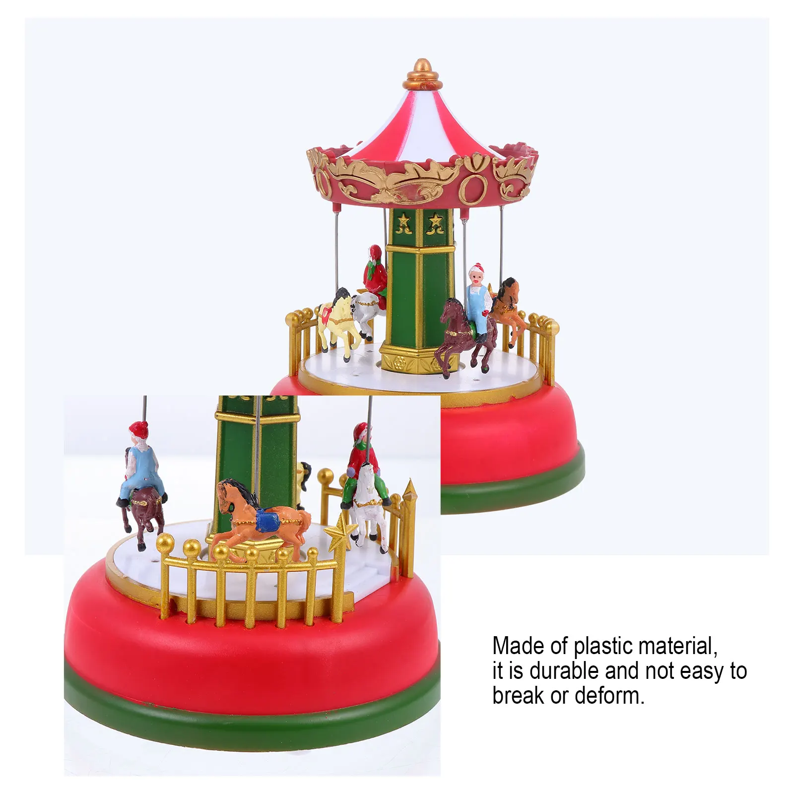 Luminous Music Carousel Plastic Decor Desktop Xmas Festival Gift Merry go round Adornment Plays Clear Melodies for Holidays 
Luminous Music Carousel Plastic Decor Desktop Xmas Festival Gift Merry go round Adornment Plays Clear Melodies for Holidays