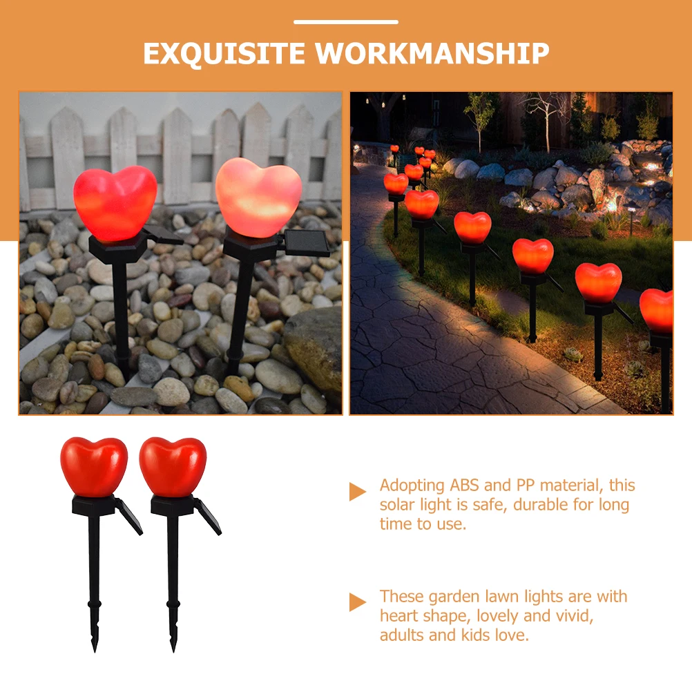 2 pcs HeartShapedSolarLights ABSPPMaterial OutdoorGardenYard Decoration WeddingPartyAnniversary SolarPowered EnergySaving
2 pcs HeartShapedSolarLights ABSPPMaterial OutdoorGardenYard Decoration WeddingPartyAnniversary SolarPowered EnergySaving
