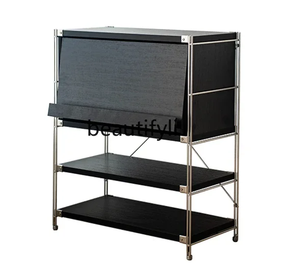A13 Simple Black Flip Door Magazine Cabinet Bauhaus Home Storage Japanese Style Floor-Standing Rack
A13 Simple Black Flip Door Magazine Cabinet Bauhaus Home Storage Japanese Style Floor-Standing Rack