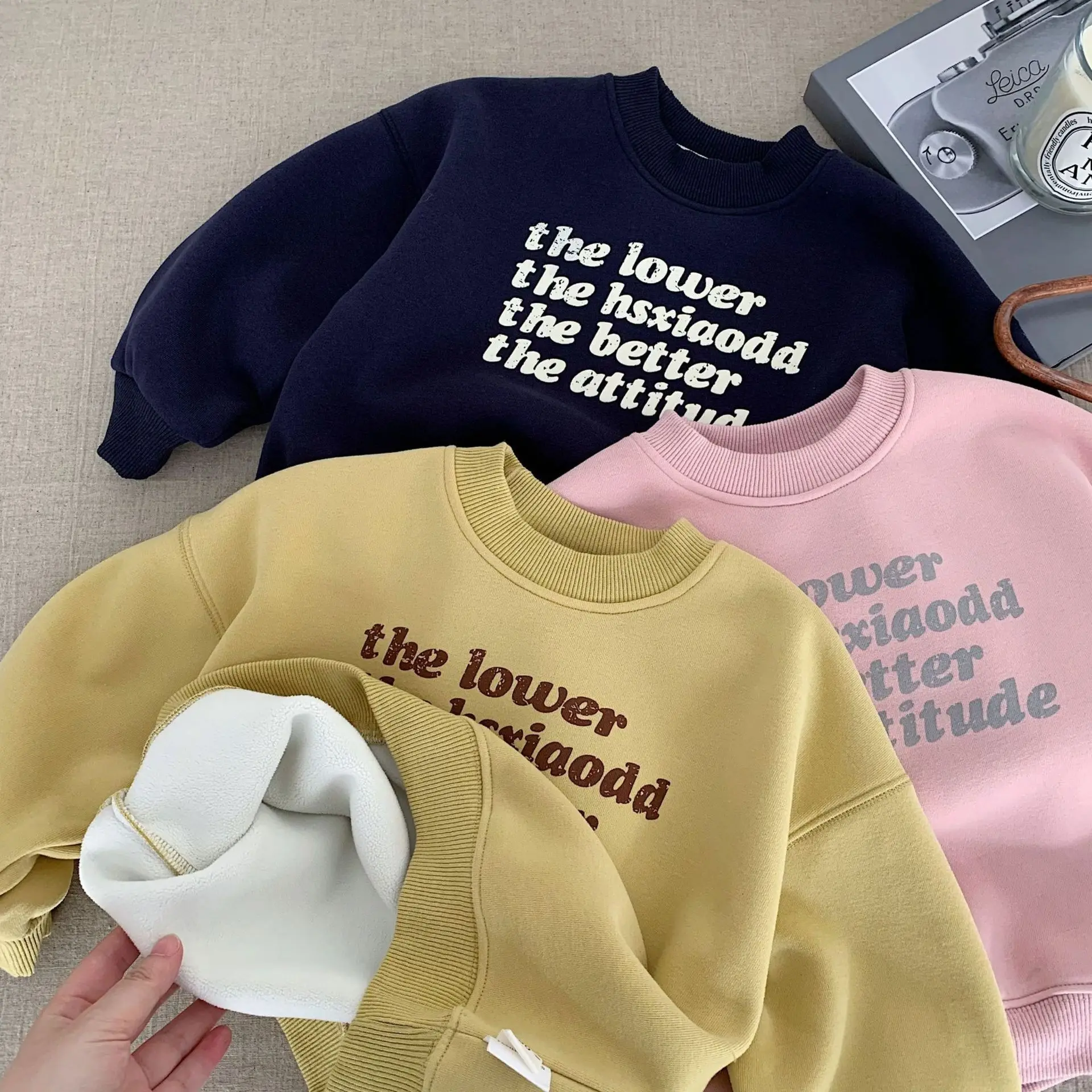 2025 Winter New Children Fleece Sweatshirt Cotton Girls Letter Print Pullover Boys Plus Velvet Thick Warm Tops Kids Clothes
2025 Winter New Children Fleece Sweatshirt Cotton Girls Letter Print Pullover Boys Plus Velvet Thick Warm Tops Kids Clothes