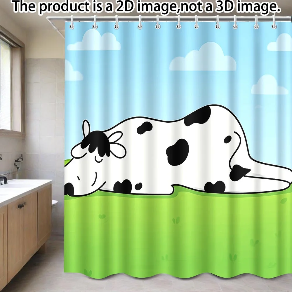 "Cute Cow Sleeping on Grass Shower Curtain, Farm Animal Cartoon Bath Decor, Waterproof Polyester Fabric Multiple Sizes Available
"Cute Cow Sleeping on Grass Shower Curtain, Farm Animal Cartoon Bath Decor, Waterproof Polyester Fabric Multiple Sizes Available