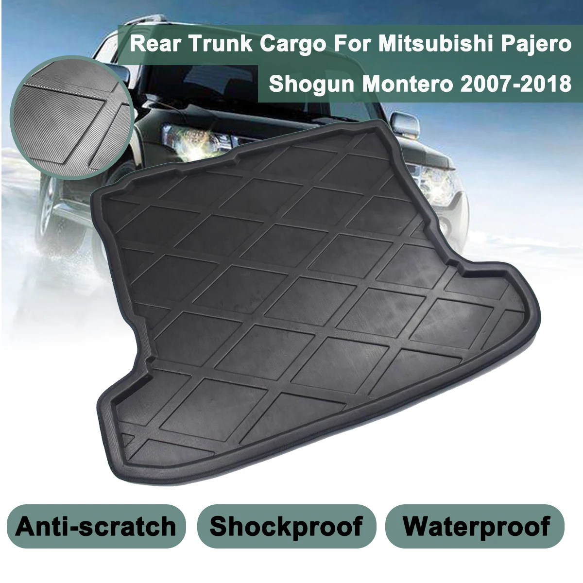 Коврик для багажника Mitsubishi Pajero V97 Shogun 2010-2018 2007 2008 2009
Коврик для багажника Mitsubishi Pajero V97 Shogun 2010-2018 2007 2008 2009