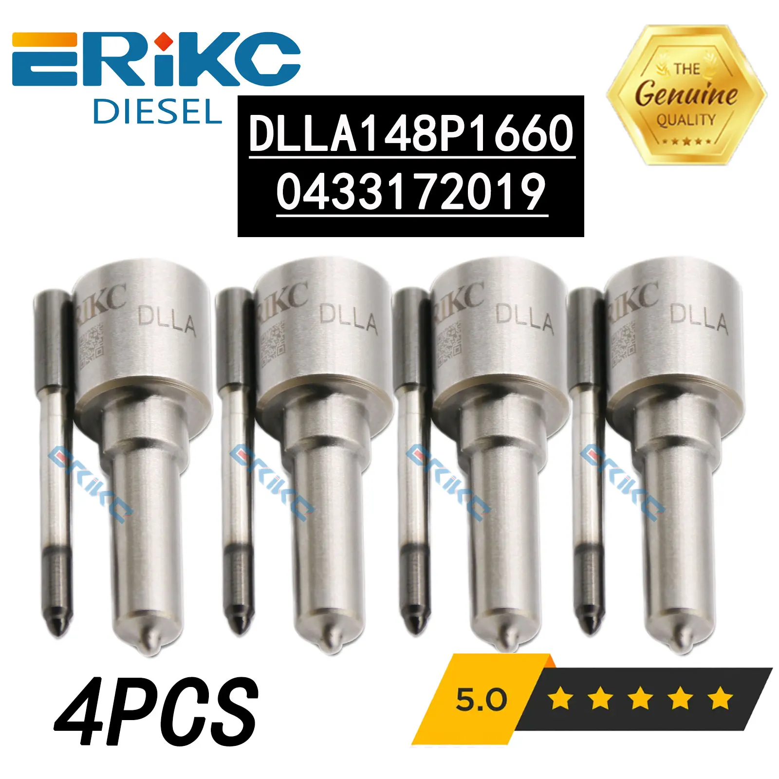 4PC DLLA148P1660 0433172019 Auto Fuel Nozzles DLLA 148 P 1660 Injection Tip for Bosch 0445110299 0445110308 0445110327
4PC DLLA148P1660 0433172019 Auto Fuel Nozzles DLLA 148 P 1660 Injection Tip for Bosch 0445110299 0445110308 0445110327
