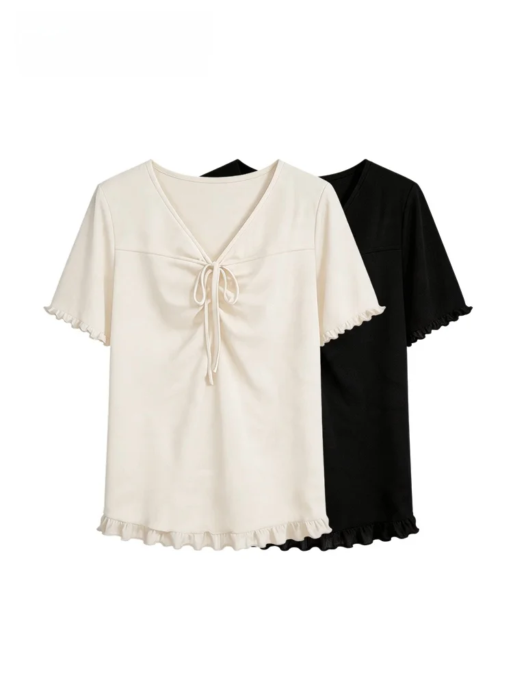 Cara CLUB plus Size Short Sleeve T-Shirt Women's Summer New Style Fat Sister Trendy Anti-Aging Wooden Ear Shoulder Top
Cara CLUB plus Size Short Sleeve T-Shirt Women's Summer New Style Fat Sister Trendy Anti-Aging Wooden Ear Shoulder Top