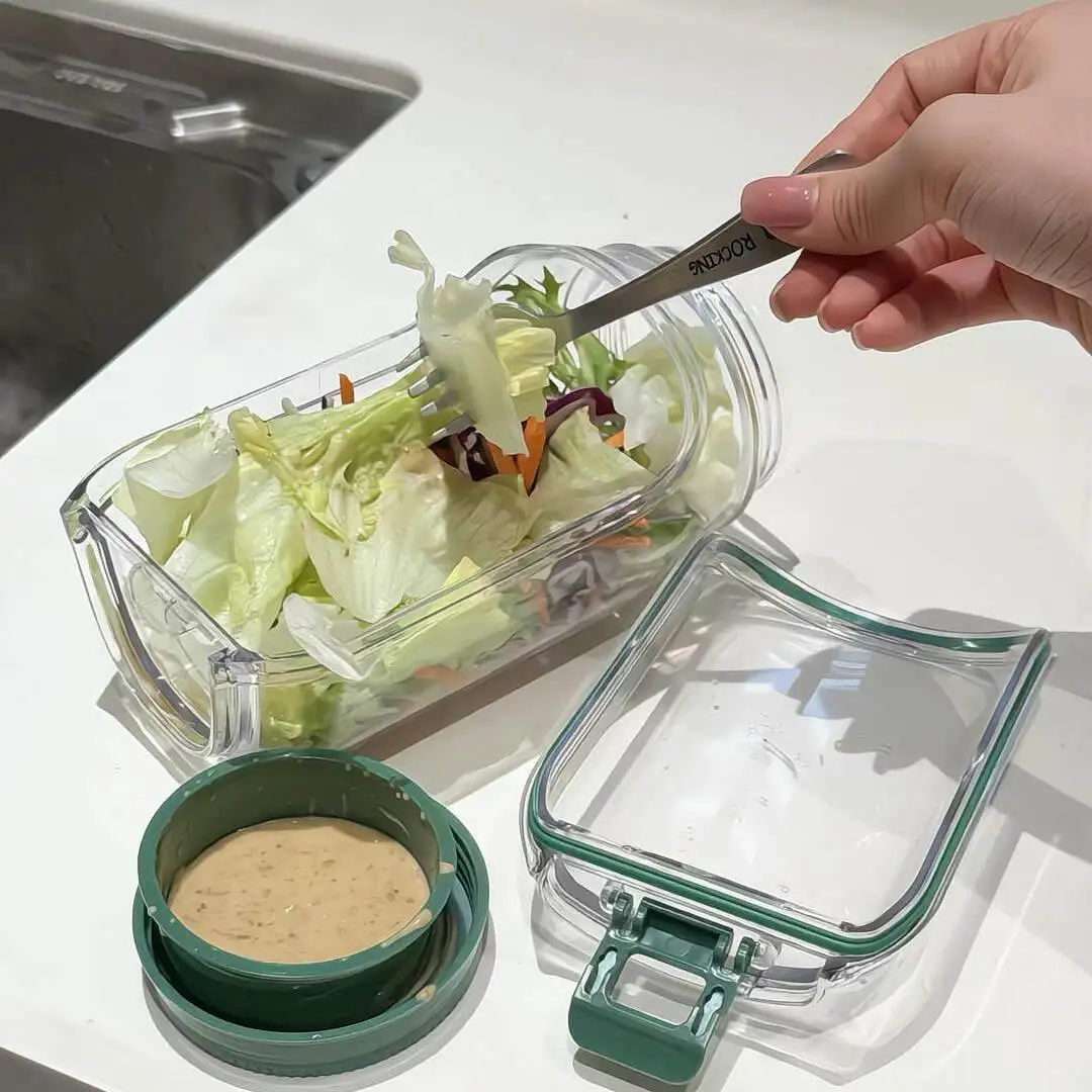 Portable Outdoor Detachable Salad Canister Leak-Proof Food Preservation Box Layered Multifunctional Handheld Plastic Bowl
Portable Outdoor Detachable Salad Canister Leak-Proof Food Preservation Box Layered Multifunctional Handheld Plastic Bowl