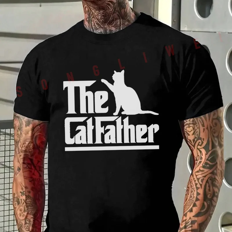 Catfather Cat Dad Funny Graphic Motorcycle Men's Fashion T-shirt Casual For Summer Comfortable Short Sleeve Tops
Catfather Cat Dad Funny Graphic Motorcycle Men's Fashion T-shirt Casual For Summer Comfortable Short Sleeve Tops