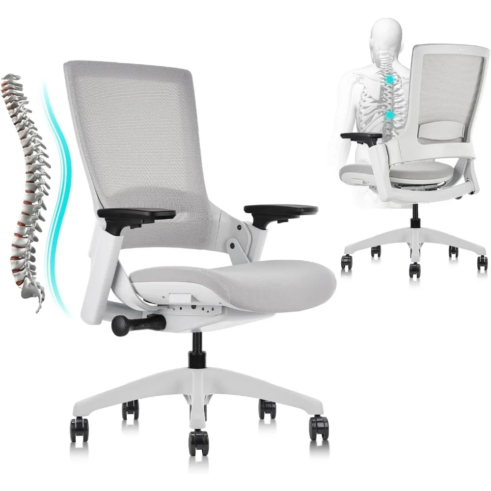 Office Chair Swivel Executive Chair, Adjustable Ergonomic Computer Chair with 3D Armrest and Lumbar Support, Mesh Backre
Office Chair Swivel Executive Chair, Adjustable Ergonomic Computer Chair with 3D Armrest and Lumbar Support, Mesh Backre