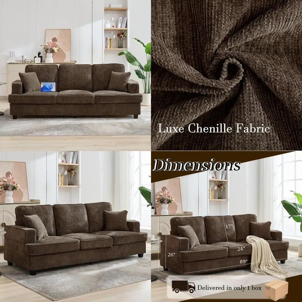 Роскошные глубокие диваны с подлокотниками для гостиных и спален из коричневой шенилловой ткани
Роскошные глубокие диваны с подлокотниками для гостиных и спален из коричневой шенилловой ткани