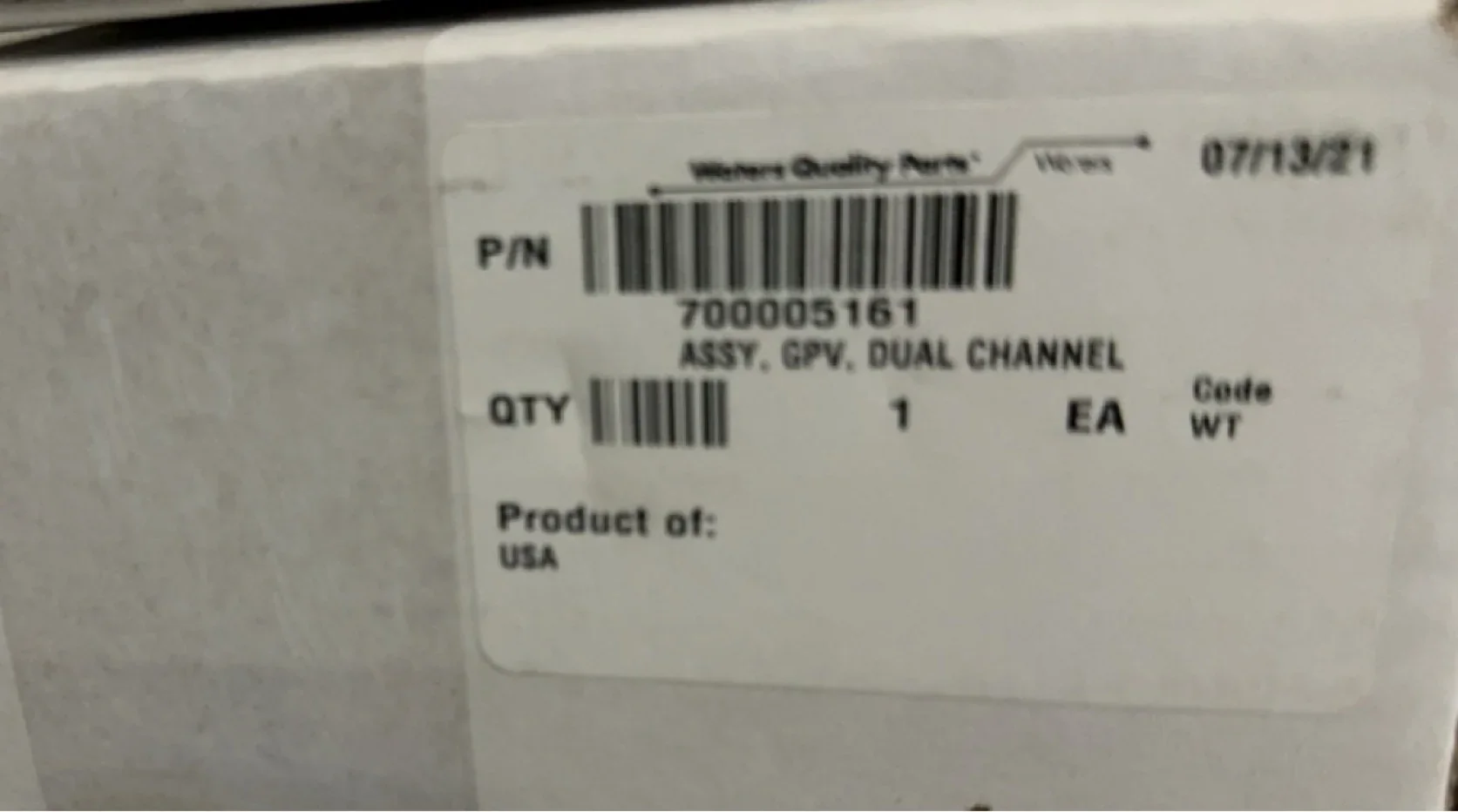 Пропорциональный клапан Waters Waters 700005161, двухканальный, оригинальный, новый и неоткрытый.
Пропорциональный клапан Waters Waters 700005161, двухканальный, оригинальный, новый и неоткрытый.