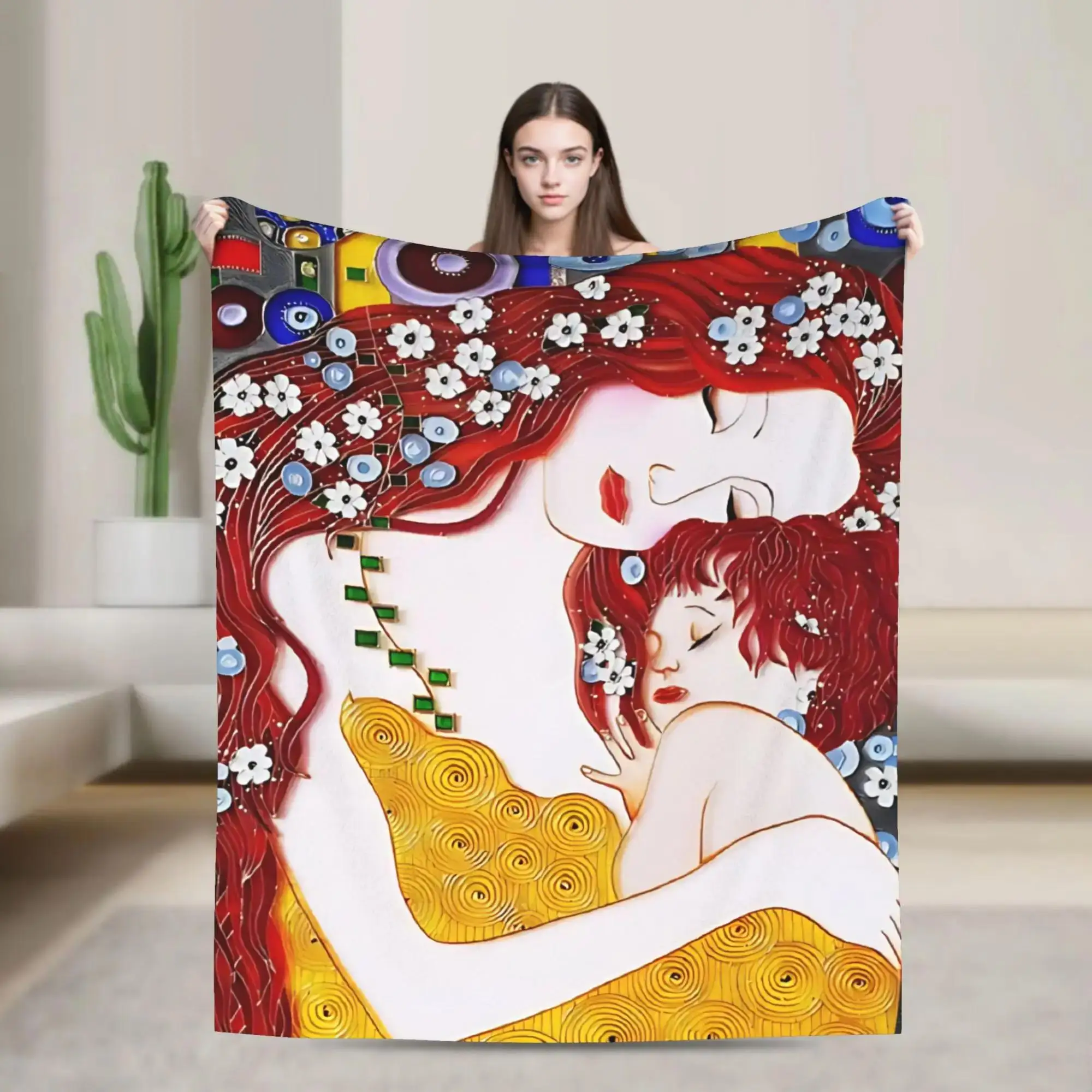 Gustav Klimt Mother and Child High Resolution Flannel Bed Throw for Sofa Couch Chair Soft Blanket Bed Cover
Gustav Klimt Mother and Child High Resolution Flannel Bed Throw for Sofa Couch Chair Soft Blanket Bed Cover