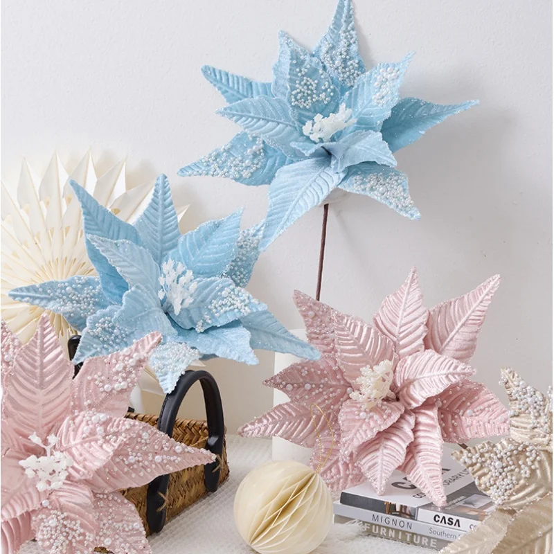2Pcs Hot Sale Pink White High Grade Pearl Simulation Christmas Flower Christmas Tree Decoration Accessories Christmas Decoration
2Pcs Hot Sale Pink White High Grade Pearl Simulation Christmas Flower Christmas Tree Decoration Accessories Christmas Decoration