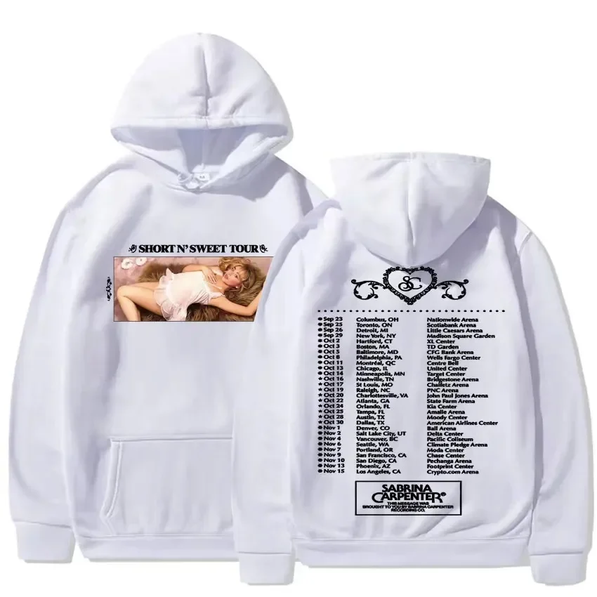 Sabrina Carpenter - Short 'N Sweet Tour 2024 Hoodie Men Women Fashion Hip Hop Pullovers Sweatshirts Winter Casual Fleece Hoodies
Sabrina Carpenter - Short 'N Sweet Tour 2024 Hoodie Men Women Fashion Hip Hop Pullovers Sweatshirts Winter Casual Fleece Hoodies