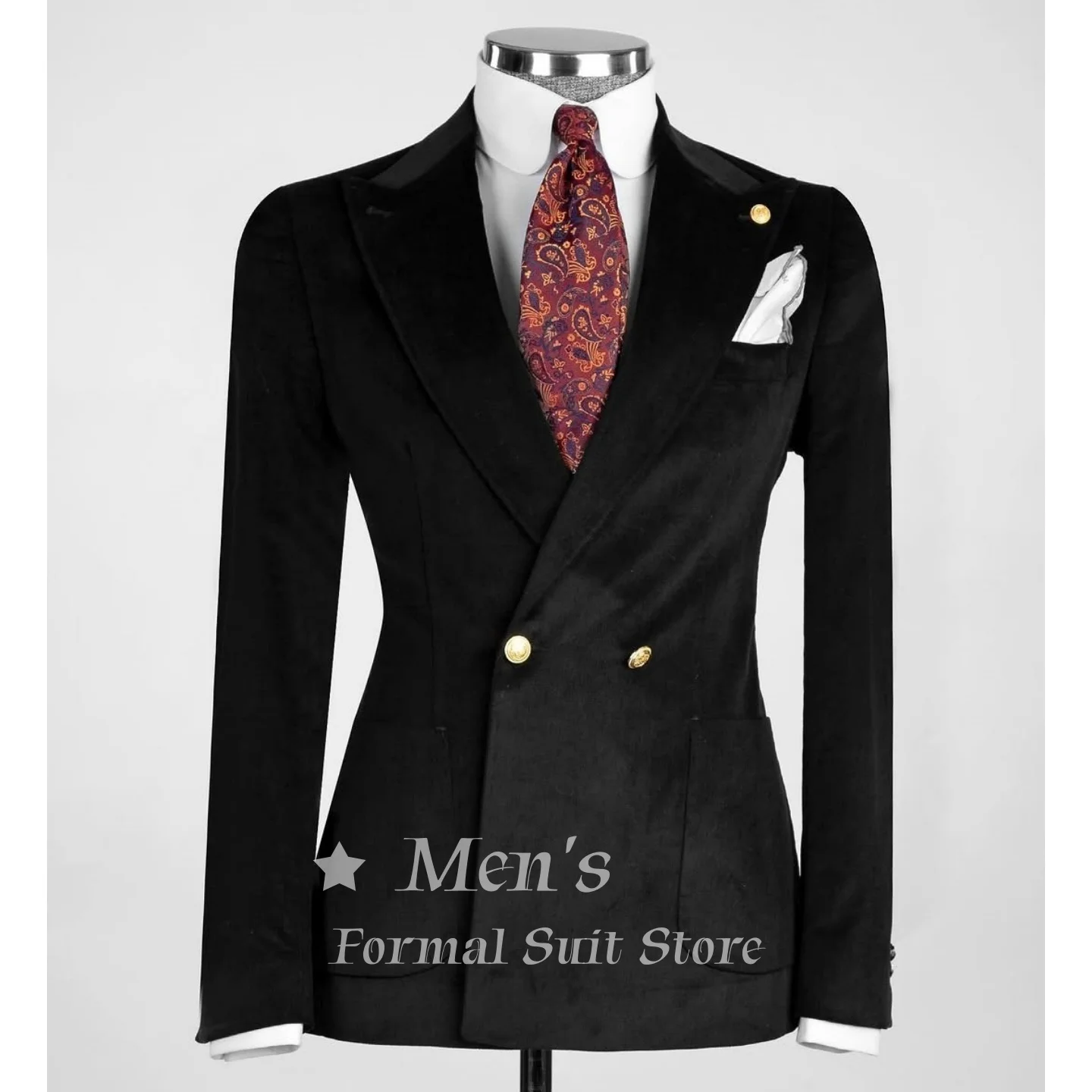 Black White Corduroy Double Breasted Blazer Peak Lapel Slim Fit Formal Business Casual Jacket Wedding Prom Party Coat Customized
Black White Corduroy Double Breasted Blazer Peak Lapel Slim Fit Formal Business Casual Jacket Wedding Prom Party Coat Customized