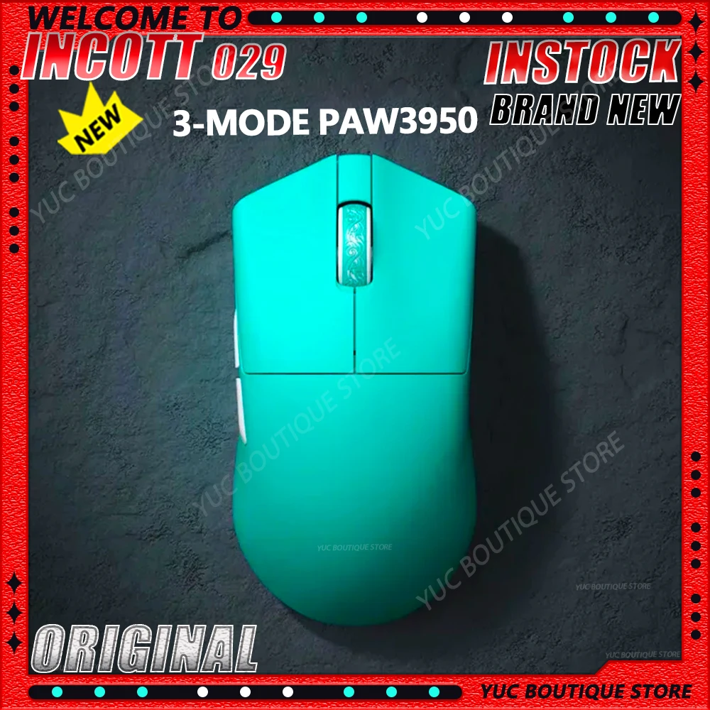 NEW Incott 029 Wireless Mouse 3-Mode Gaming Mouse PAW3395/PAW3950 Bluetooth 8K Lightweight Ergonomics Pc Gamer Accessories Gifts
NEW Incott 029 Wireless Mouse 3-Mode Gaming Mouse PAW3395/PAW3950 Bluetooth 8K Lightweight Ergonomics Pc Gamer Accessories Gifts