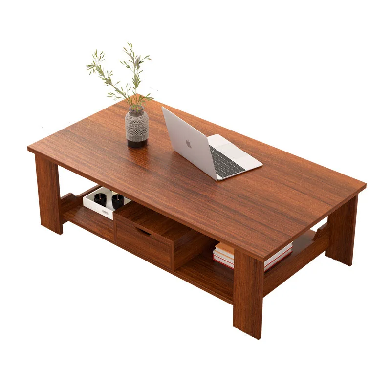 Coffee table simple double-layer wooden small coffee table simple modern living room side table storage small apartment tea
Coffee table simple double-layer wooden small coffee table simple modern living room side table storage small apartment tea