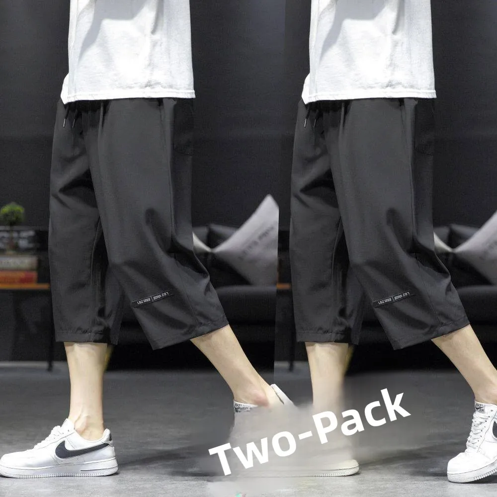 Men's Ice Silk Quick Dry Lightweight Casual Loose Fit Summer Sports Breathable Ice Sensation 7/8 Length Pants Straight Leg
Men's Ice Silk Quick Dry Lightweight Casual Loose Fit Summer Sports Breathable Ice Sensation 7/8 Length Pants Straight Leg