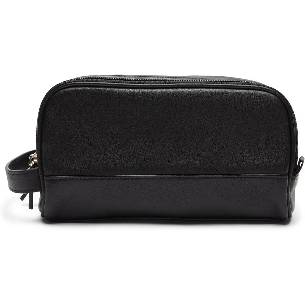 Компактная дорожная косметичка с двойной молнией - органайзер из натуральной кожи с водонепроницаемой внутренней отделкой
Компактная дорожная косметичка с двойной молнией - органайзер из натуральной кожи с водонепроницаемой внутренней отделкой