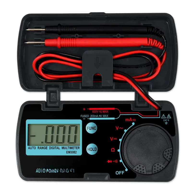 Allosun EM3082 Autorange Mini Digital Multimeter 3 1/2 1999 AC/DC Ammeter Voltmeter Ohm Portable Voltage Meter
Allosun EM3082 Autorange Mini Digital Multimeter 3 1/2 1999 AC/DC Ammeter Voltmeter Ohm Portable Voltage Meter