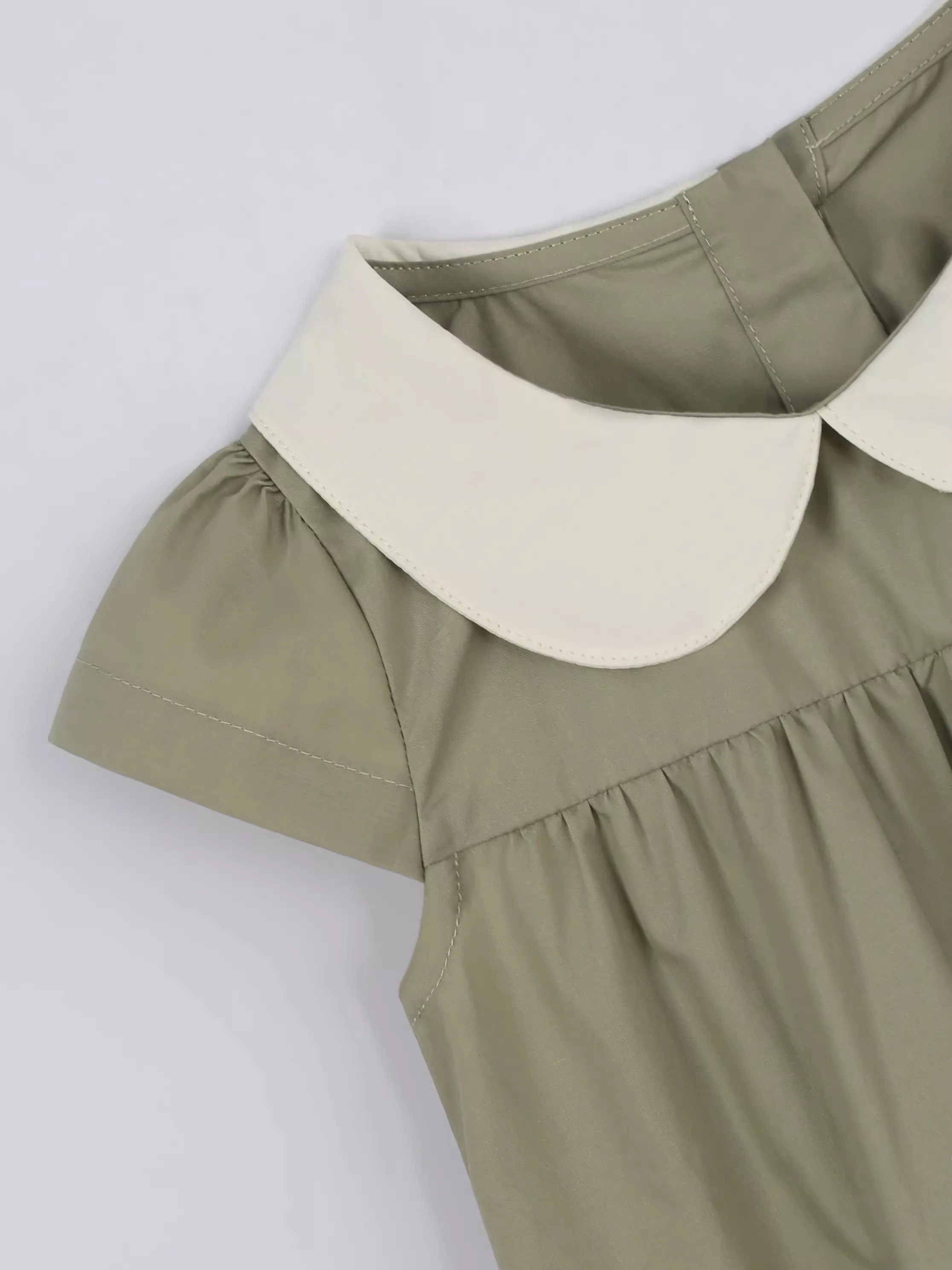 Korean Version Fashion Patchwork Gradient Color Lapel Sleeveless Cake Dress for Girls' Casual Clothes Summer New Item
Korean Version Fashion Patchwork Gradient Color Lapel Sleeveless Cake Dress for Girls' Casual Clothes Summer New Item