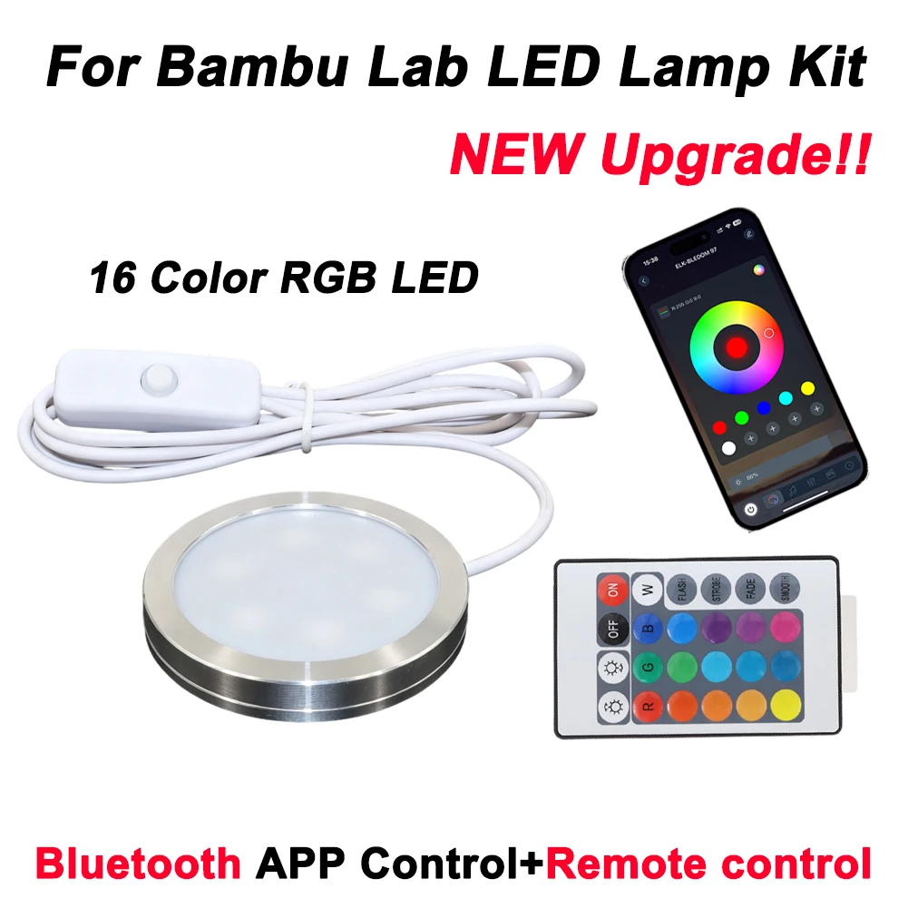 For Bambulab model kit leds Kit 001 APP Controlled Bluetooth Kit Led 001 Light Parts DIY Model Hardware For Bambu lab LED
For Bambulab model kit leds Kit 001 APP Controlled Bluetooth Kit Led 001 Light Parts DIY Model Hardware For Bambu lab LED