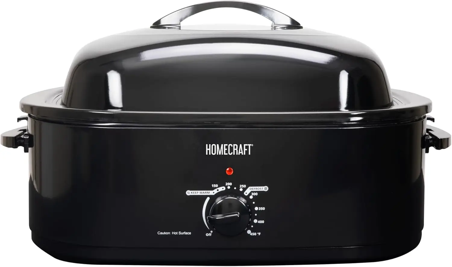 18-Quart Electric Roaster Oven, Full-Range Temperature Control, Lift-Out Rack & Removable Enamel Pot
18-Quart Electric Roaster Oven, Full-Range Temperature Control, Lift-Out Rack & Removable Enamel Pot