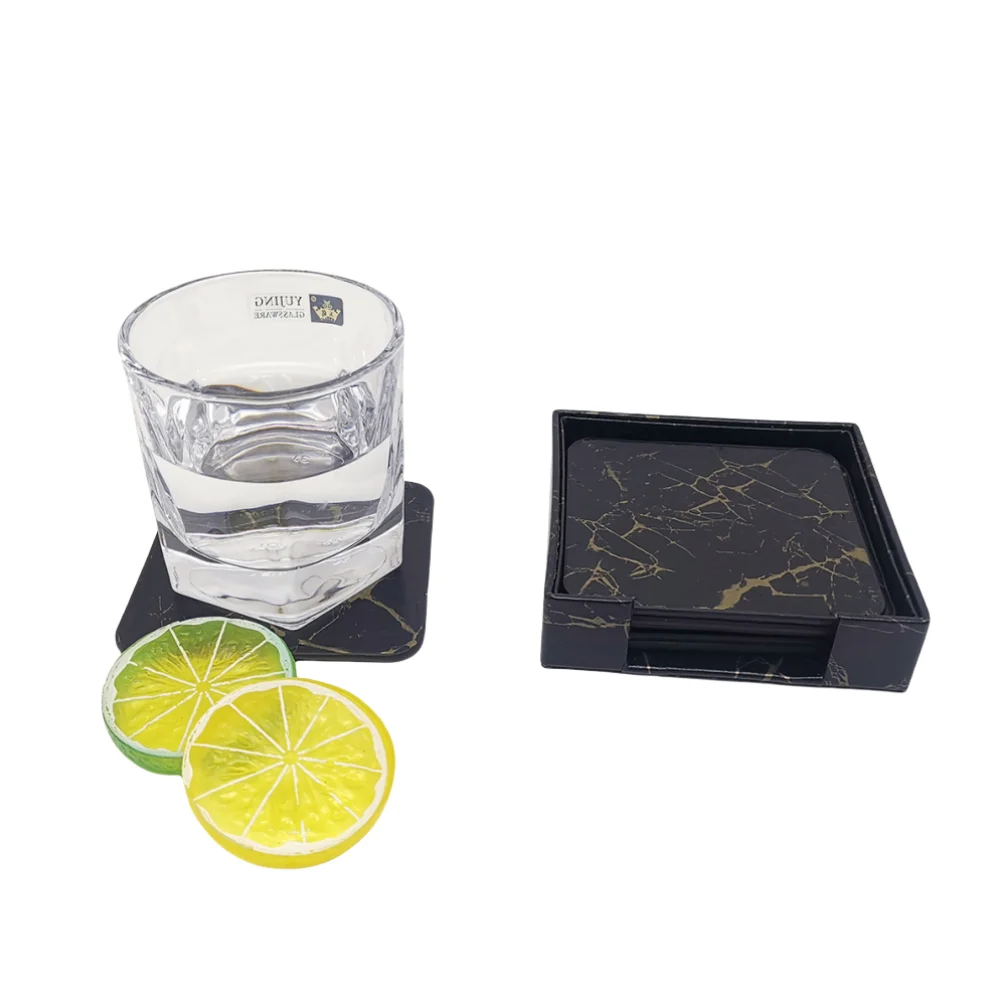 WOTOR 6PCS/Lot Square Leather No Sewing Thread Coasters Waterproof Heat Resistant Placemat Tea Coffee Cup Counter Home Decor
WOTOR 6PCS/Lot Square Leather No Sewing Thread Coasters Waterproof Heat Resistant Placemat Tea Coffee Cup Counter Home Decor