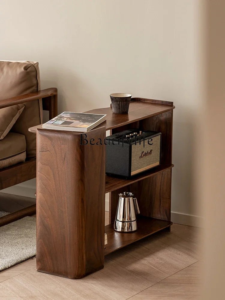 S Yuner Sofa Side Table Side Cabinet Black Walnut Solid Wood Light Luxury Living Room Mobile Storage Cabinet
S Yuner Sofa Side Table Side Cabinet Black Walnut Solid Wood Light Luxury Living Room Mobile Storage Cabinet