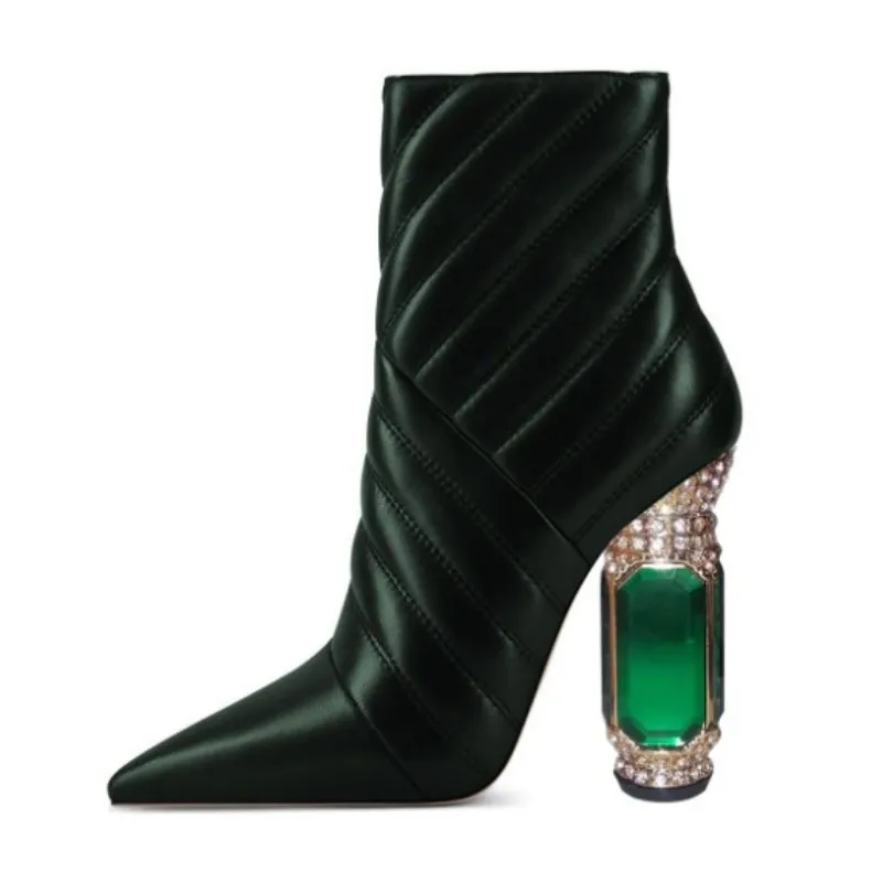 SHOFOO Sexy women's high-heeled boots. About10.5cm heel height. Mid calf boots for women. Green (brown) boots Fashion show shoes
SHOFOO Sexy women's high-heeled boots. About10.5cm heel height. Mid calf boots for women. Green (brown) boots Fashion show shoes