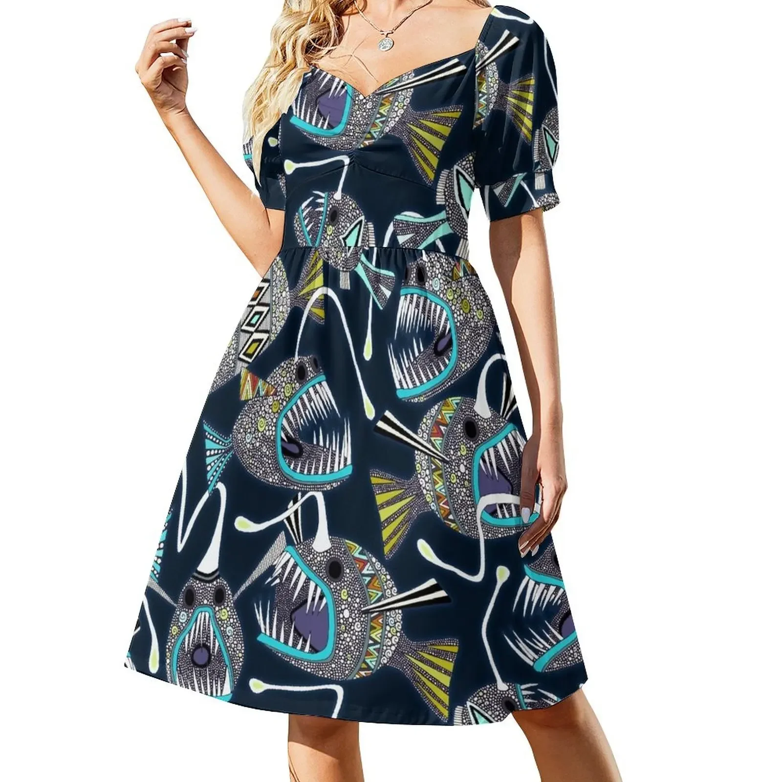 deep sea anglerfish Short-Sleeved Dress chic and elegant woman dress Women's clothing cute dress
deep sea anglerfish Short-Sleeved Dress chic and elegant woman dress Women's clothing cute dress