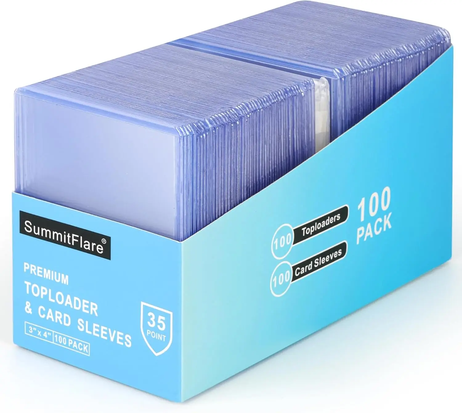 Card Sleeves and Top Loaders 100 Pack, 3x4 Clear Card Protectors for Standard Trading Cards
Card Sleeves and Top Loaders 100 Pack, 3x4 Clear Card Protectors for Standard Trading Cards