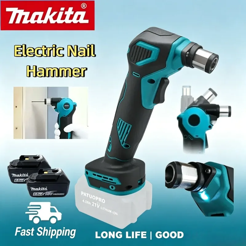 Makita Electric Nail Hammer Power Tool, Makita 19000 RPM Cordless Auto Hammer Palm Nailer, Portable Rechargeable Handheld.
Makita Electric Nail Hammer Power Tool, Makita 19000 RPM Cordless Auto Hammer Palm Nailer, Portable Rechargeable Handheld.