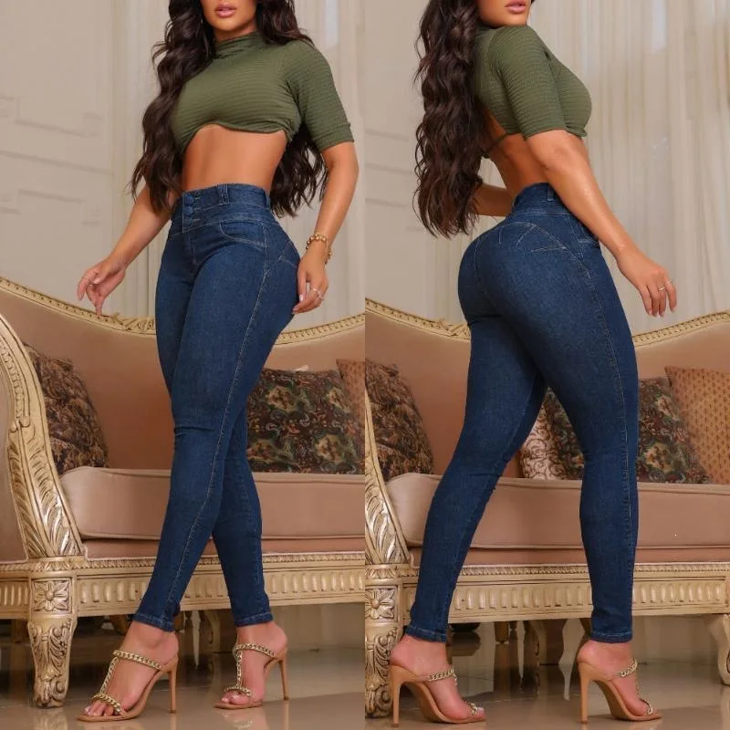 High Waist Slim Fit Jeans Women's Tight Fitting High Waist Denim Pants Neutral Spring Fashion plus Size Bottom Wear
High Waist Slim Fit Jeans Women's Tight Fitting High Waist Denim Pants Neutral Spring Fashion plus Size Bottom Wear