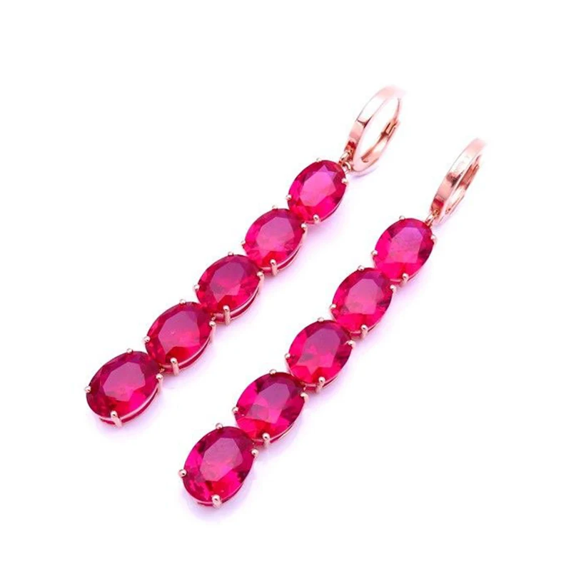 585 purple gold plated 14 rose gold inlaid ruby tassel drop earrings for women fashion luxury elegant engagement party jewelry
585 purple gold plated 14 rose gold inlaid ruby tassel drop earrings for women fashion luxury elegant engagement party jewelry