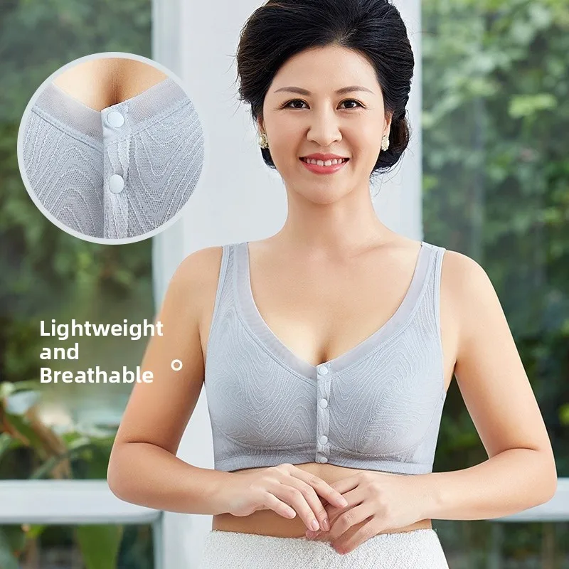 Pure Cotton Maternity Bra with Steel Ring Vest Style Front Clasp Breathable Comfortable Underwear for Middle-Aged Women
Pure Cotton Maternity Bra with Steel Ring Vest Style Front Clasp Breathable Comfortable Underwear for Middle-Aged Women