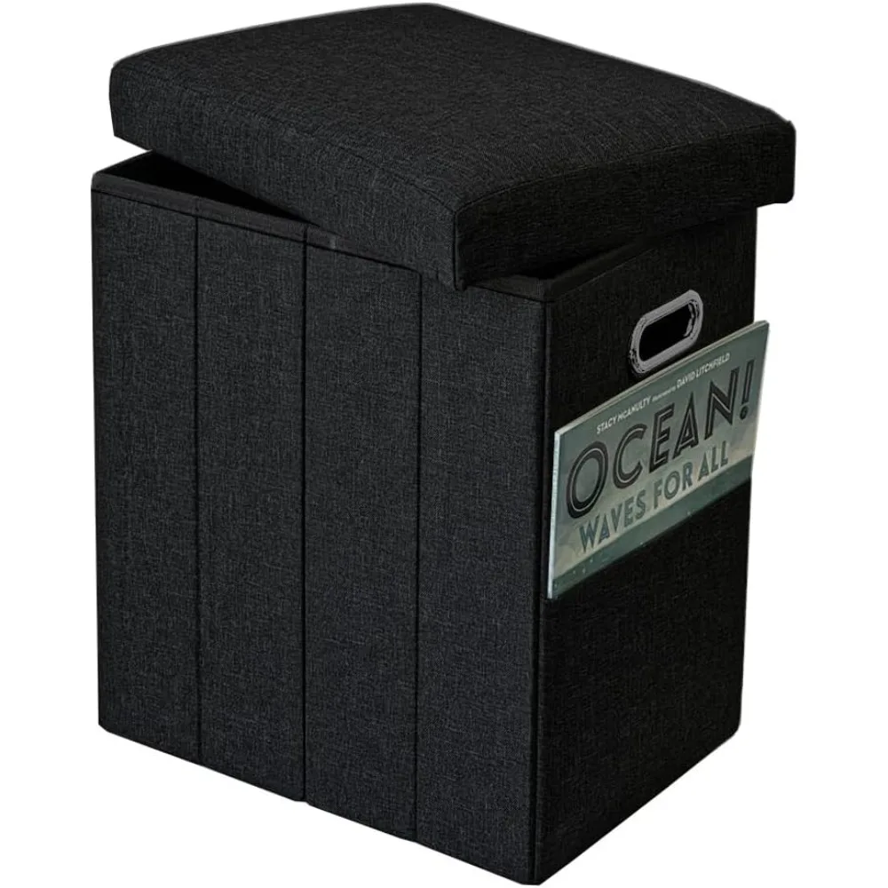 Tall Ottoman with Storage Collapsible Fabric Small Slim Folding Ottoman Furniture with Handles Lid for Room Footrest Foot Stool
Tall Ottoman with Storage Collapsible Fabric Small Slim Folding Ottoman Furniture with Handles Lid for Room Footrest Foot Stool