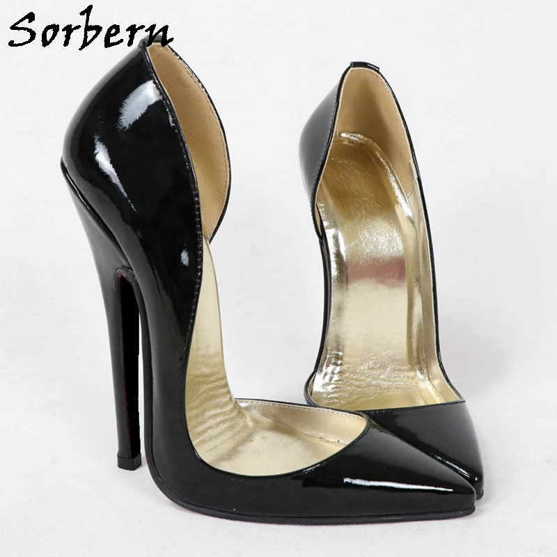 Sorbern Low Cut Genuine Leather Women Pump Shoes 16Cm High Heel Pointed Toe D'Orsay Slip On Shoes Stilettos Transgirls Heels
Sorbern Low Cut Genuine Leather Women Pump Shoes 16Cm High Heel Pointed Toe D'Orsay Slip On Shoes Stilettos Transgirls Heels